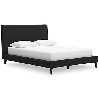 Cadmori Upholstered Bed with Roll Slats image