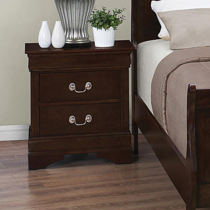 Louis Philippe Two Drawer Nightstand