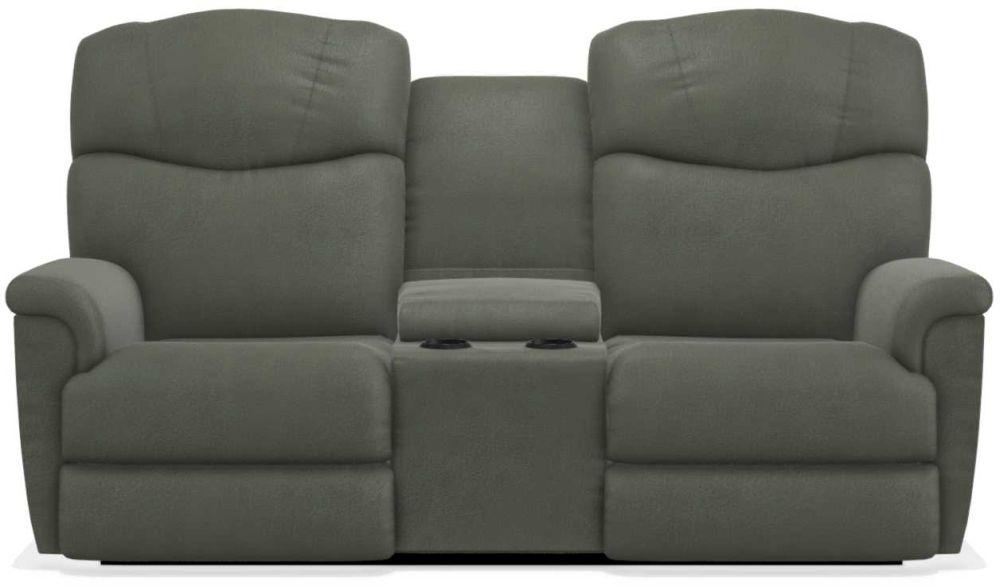 La-Z-Boy Lancer Power La-Z Time Charcoal Full Reclining Loveseat with Console image