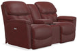 La-Z-Boy Kipling Wine La-Z-Time Power Reclining Loveseat With Console image