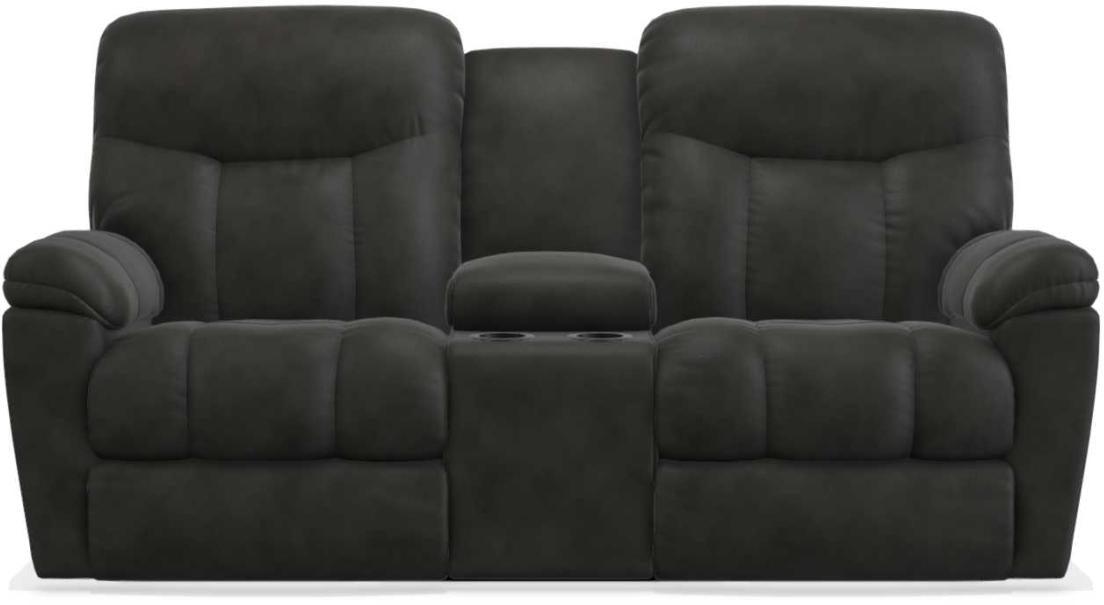 La-Z-Boy Morrison Navy Power La-Z-Time Full Reclining Loveseat w/Console