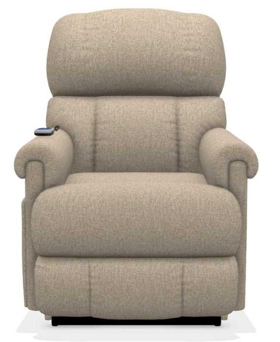 La-Z-Boy Pinnacle Platinum Pumice Power Lift Recliner with Headrest and Lumbar image