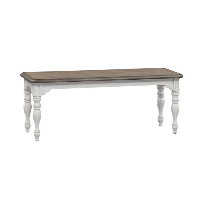 Liberty Furniture Magnolia Manor Dining Bench (RTA) in Antique White
