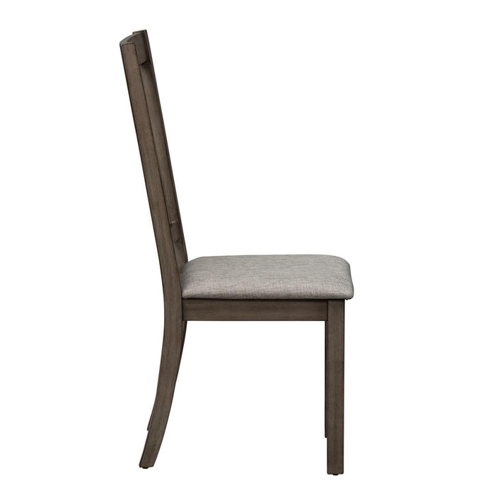 Liberty Furniture Tanners Creek Slat Back Side Chair (RTA) in Greystone (Set of 2)