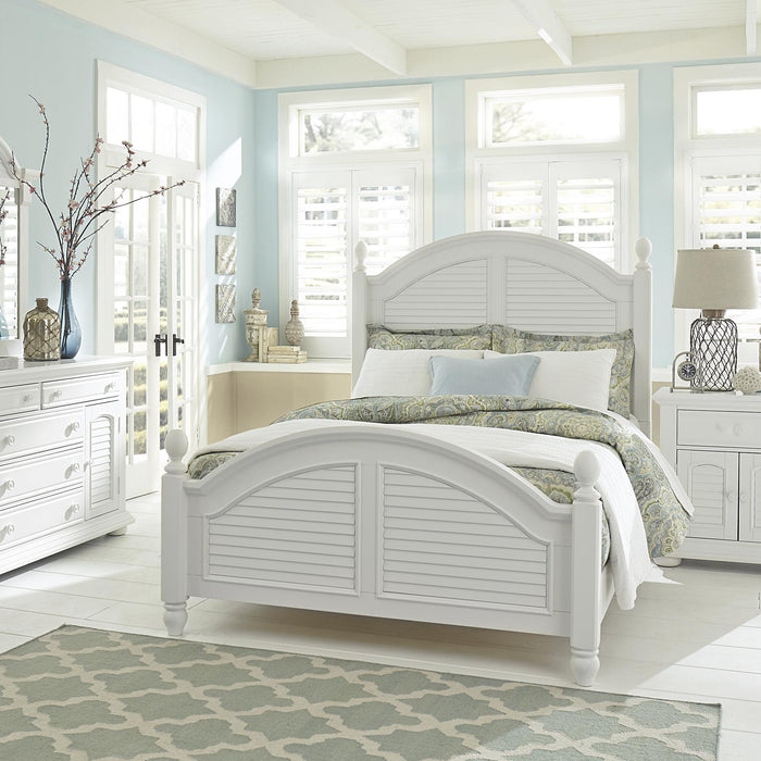 Summer House I Queen Poster Bed, Dresser & Mirror, Chest, Night Stand image