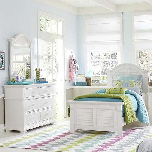 Summer House Twin Panel Bed, Dresser & Mirror image