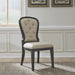 Americana Farmhouse Uph Tufted Back Side Chair - Black image