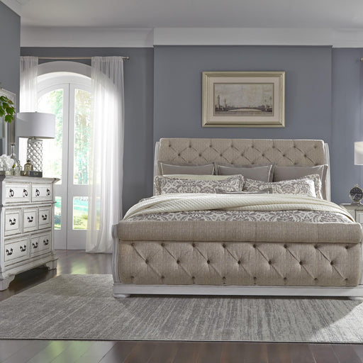 Abbey Park King California Sleigh Bed, Dresser & Mirror image