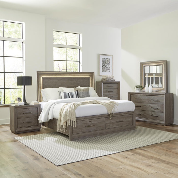 Horizons King Storage Bed, Dresser & Mirror, Chest, Nightstand image