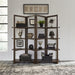 Liberty Furniture Lennox Open Bookcase in Weathered Chestnut image