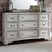 Liberty Magnolia Manor Leg 9 Drawer Dresser in Antique White image