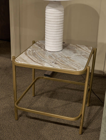 Manor Stone End Table
