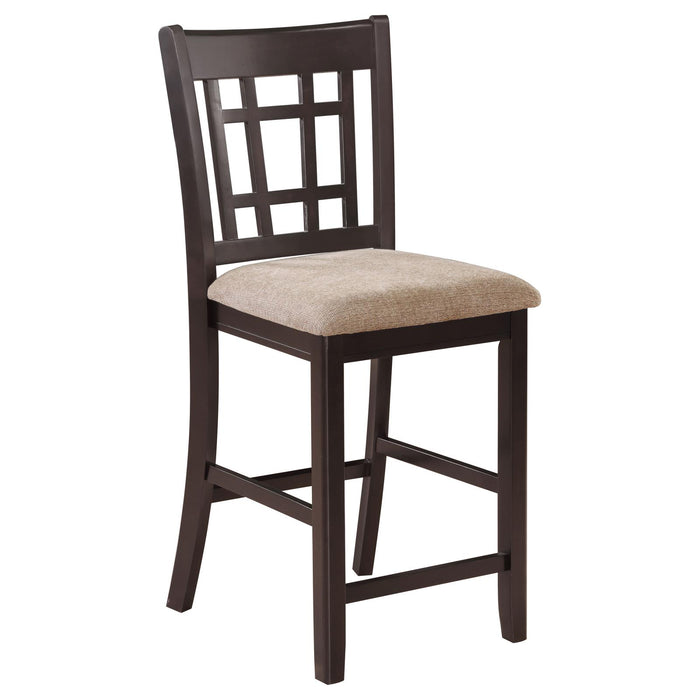 Lavon Transitional Light Oak and Espresso Counter Height Chair image
