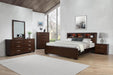 Jessica Dark Cappuccino California King Four Piece Bedroom Set With Storage Bed image