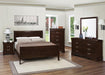 Louis Philippe Traditional Cappuccino King Five Piece Bedroom Set image