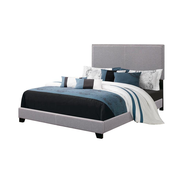Boyd Upholstered Grey Full Bed image