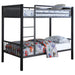 Meyers Traditional Grey Twin over Twin Bunk Bed image