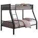 Meyers Traditional Grey Twin over Full Bunk Bed image