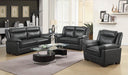 Arabella Brown Faux Leather Three Piece Living Room Set image
