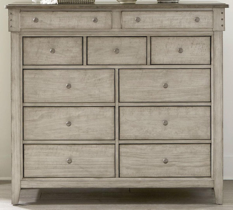 Liberty Furniture Ivy Hollow 11 Drawer Chesser in Weathered Linen image