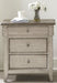 Liberty Furniture Ivy Hollow 3 Drawer Nightstand w/ Charging Station in Weathered Linen image