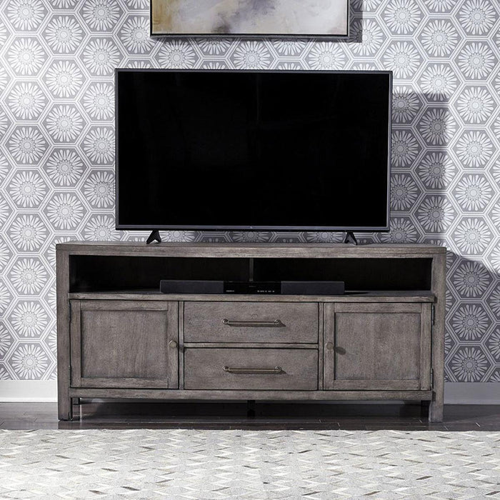 Liberty Furniture Modern Farmhouse 66" Entertainment Console in Dusty Charcoal image