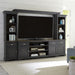 Liberty Furniture Ocean Isle Entertainment Center with Piers in Slate with Weathered Pine image