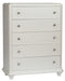 Liberty Furniture Stardust 5 Drawer Chest in Iridescent White image