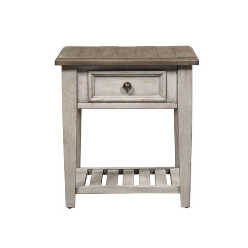 Liberty Heartland Drawer End Table in Antique White image