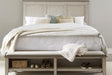 Liberty Furniture Ivy Hollow King Storage Bed in Weathered Linen image