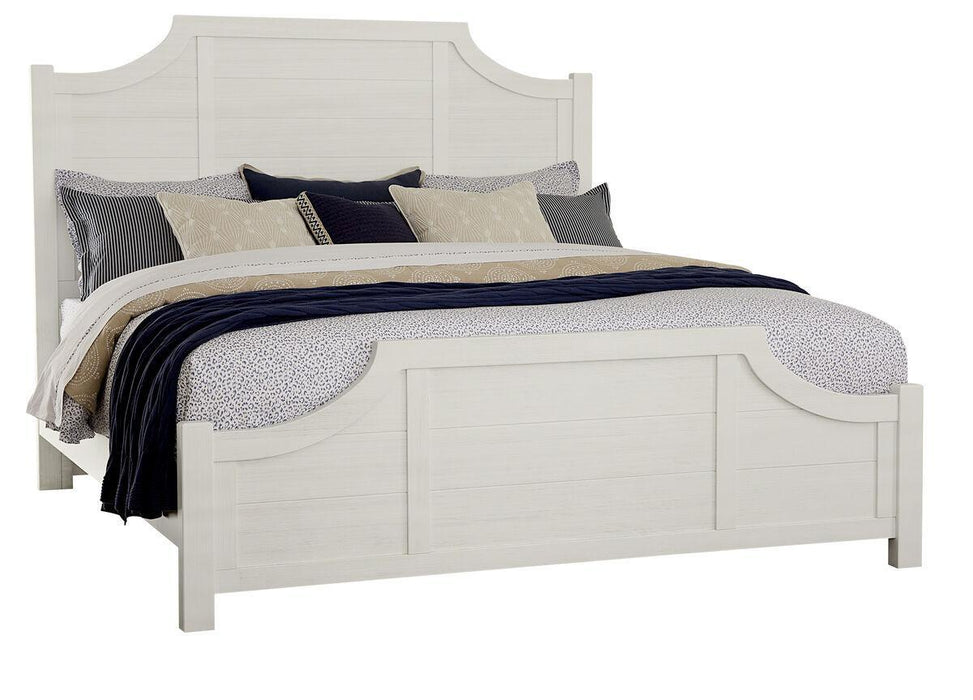 Vaughan-Bassett Maple Road King Scalloped Bed in Soft White image